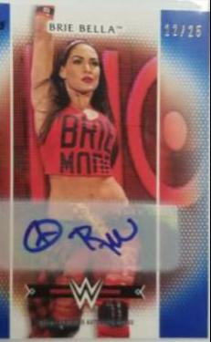 Brie Bella [Blue Autograph] #R-12