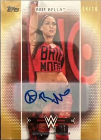 Brie Bella [Gold Autograph] #R-12