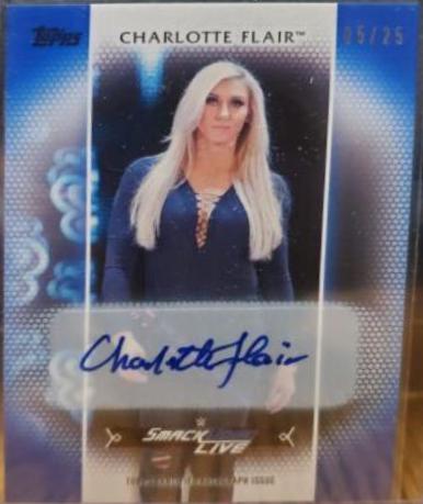 Charlotte Flair [Blue Autograph] #R-29