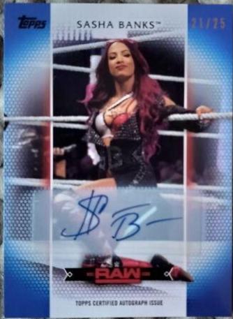 Sasha Banks [Blue Autograph] #R-23