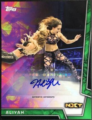 Aliyah [Green Autograph] #32