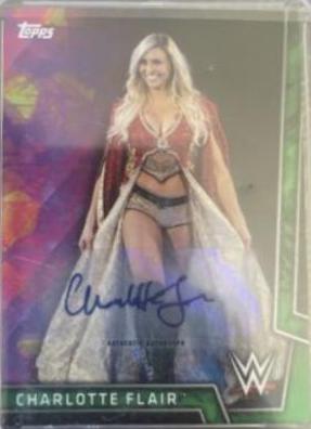 Charlotte Flair [Green Autograph] #9