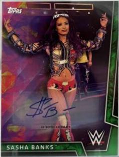 Sasha Banks [Green Autograph] #28