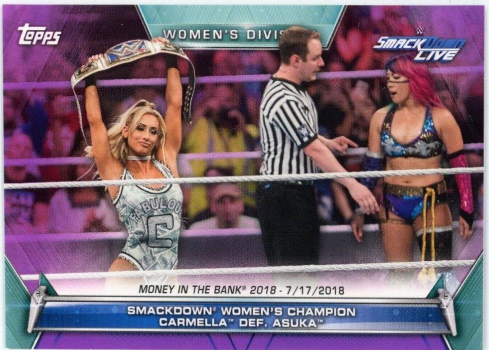 SmackDown Women's Champion Carmella def. Asuka [Purple] #78