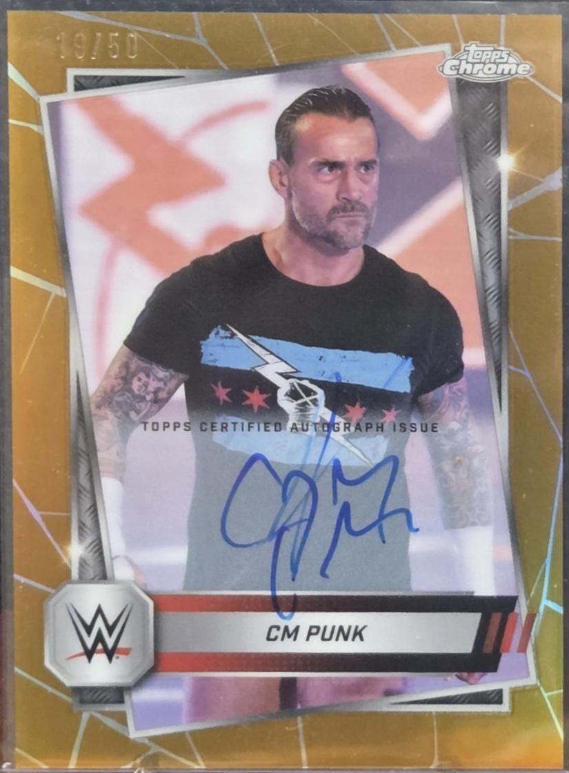 CM Punk [Autograph Gold Refractor] #98