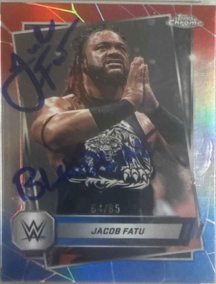 Jacob Fatu [Autograph Orange Refractor] #100