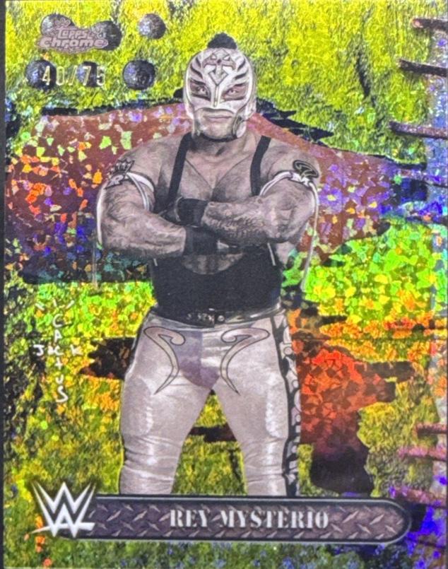 Rey Mysterio [Yellow Mini Diamonds Refractor] #6