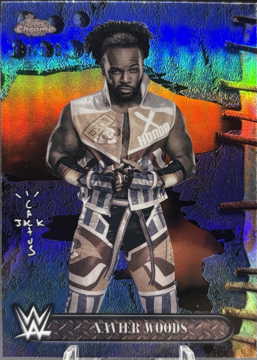 Xavier Woods [Blue Refractor] #18