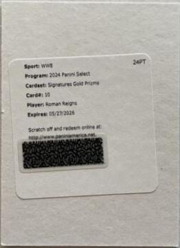 Roman Reigns [Gold Prizm] #SG-RRN