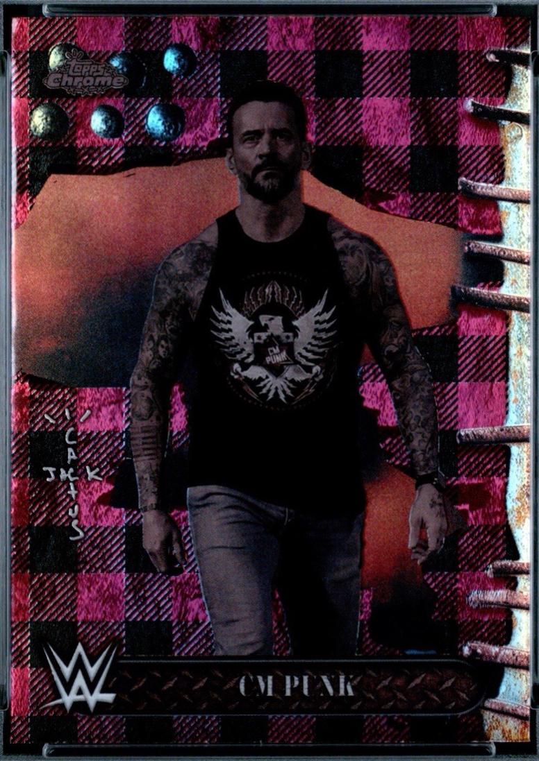 CM Punk [Red Black Refractor] #8