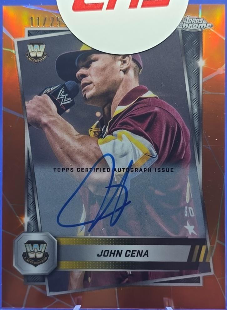 John Cena [Autograph Orange Refractor] #16