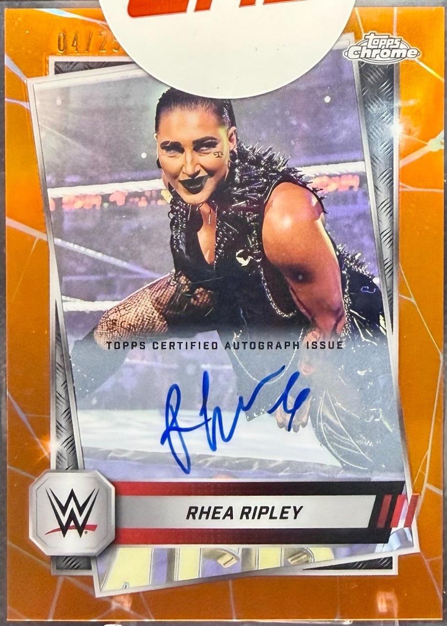 Rhea Ripley [Autograph Orange Refractor] #80