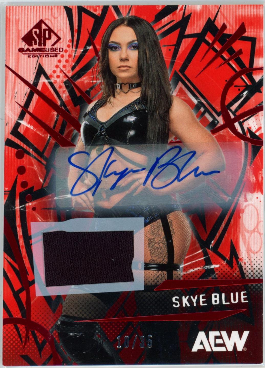 Skye Blue [Red Memorabilia Autograph] #43