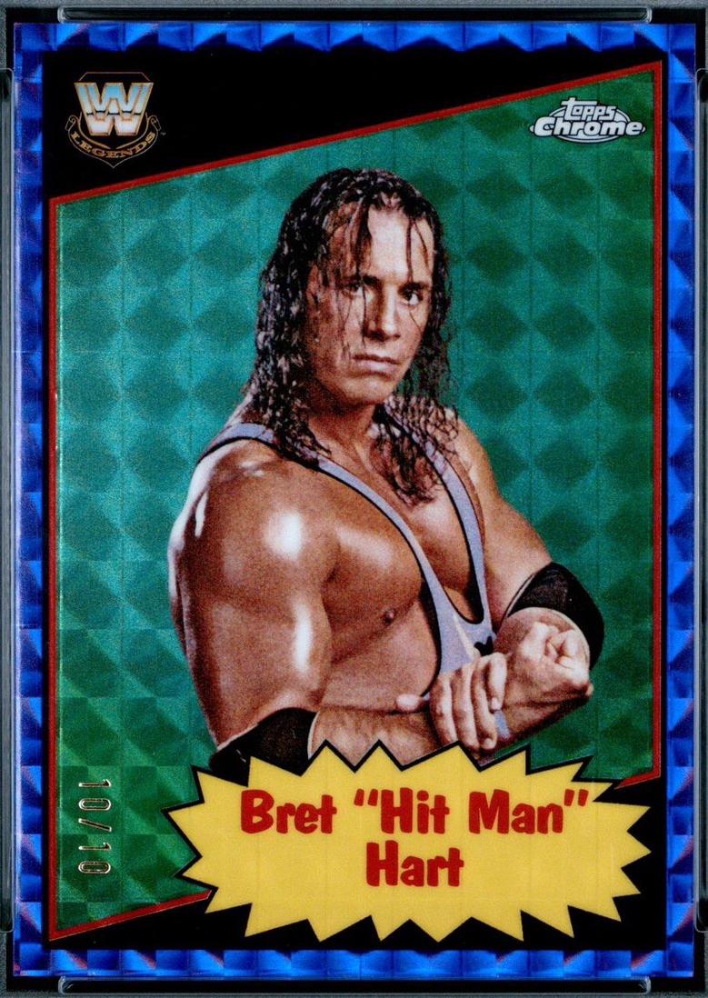 Bret Hit Man Hart [Purple Geometric Refractor] #85TL-HM
