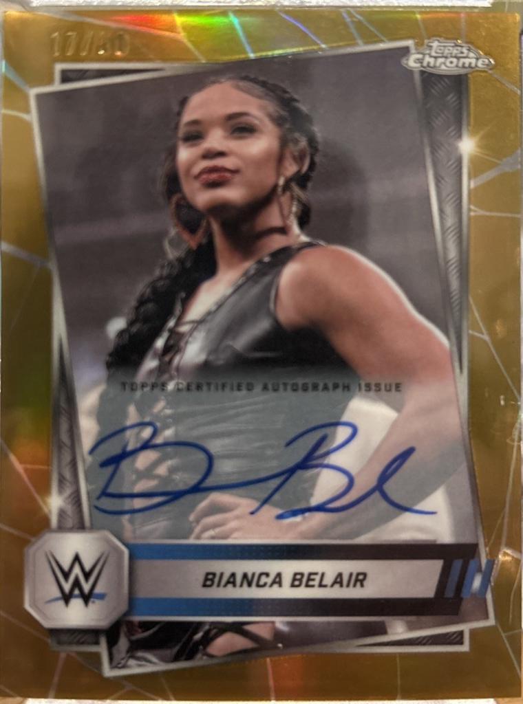 Bianca Belair [Autograph Gold Refractor] #160