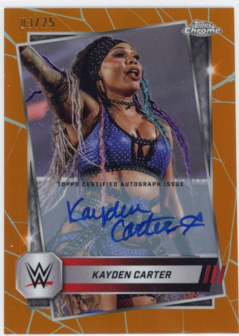 Kayden Carter [Autograph Orange Refractor] #186