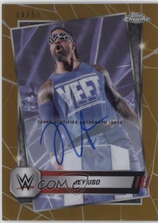 Jey Uso [Autograph Gold Refractor] #106
