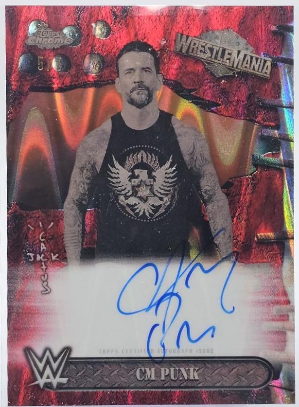 CM Punk [Red Refractor] #BAV-PNK