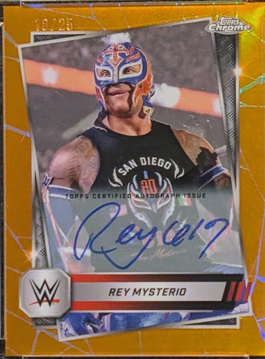 Rey Mysterio [Autograph Orange Refractor] #62