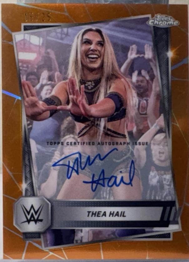 Thea Hail [Autograph Orange Refractor] #81
