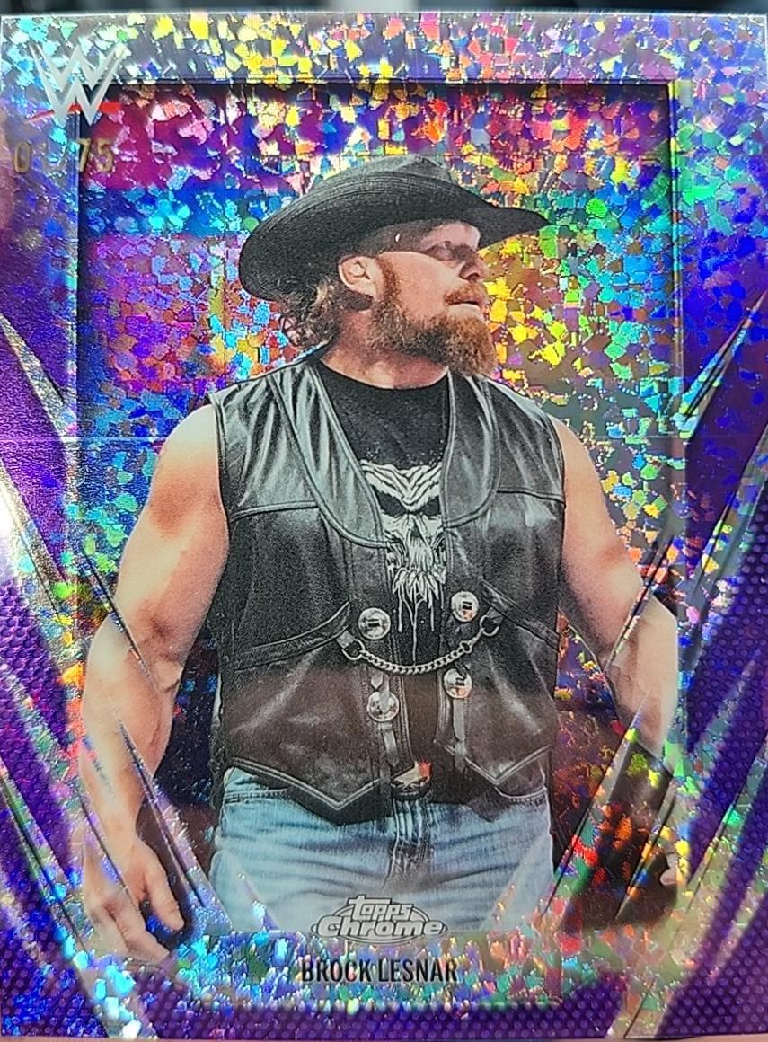 Brock Lesnar [Purple Mini Diamond Refractor] #168