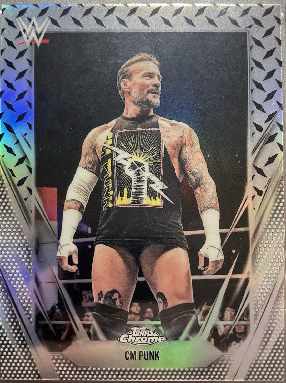 CM Punk [Diamond Plate Refractor] #49