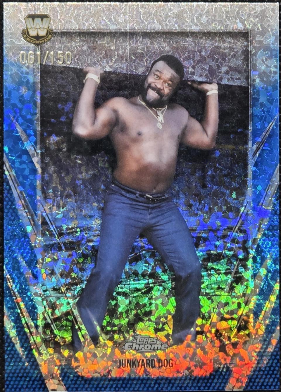 Junkyard Dog [Blue Mini Diamond Refractor] #102