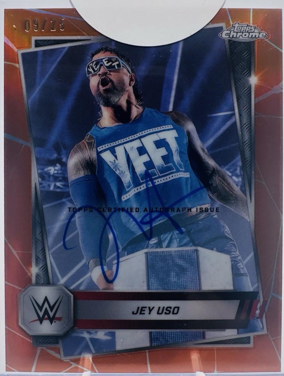 Jey Uso [Autograph Orange Refractor] #106