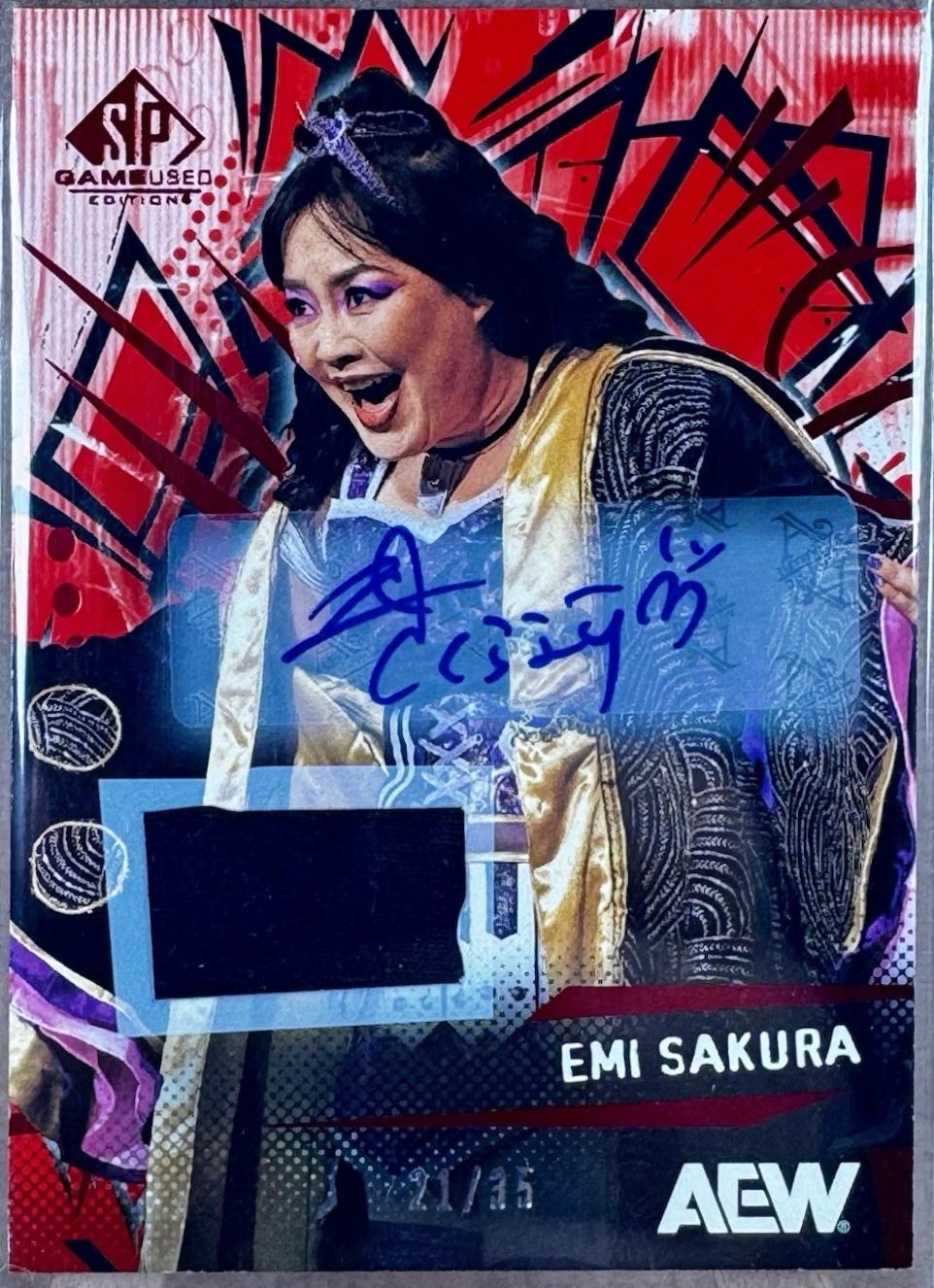 Emi Sakura [Red Memorabilia Autograph] #8