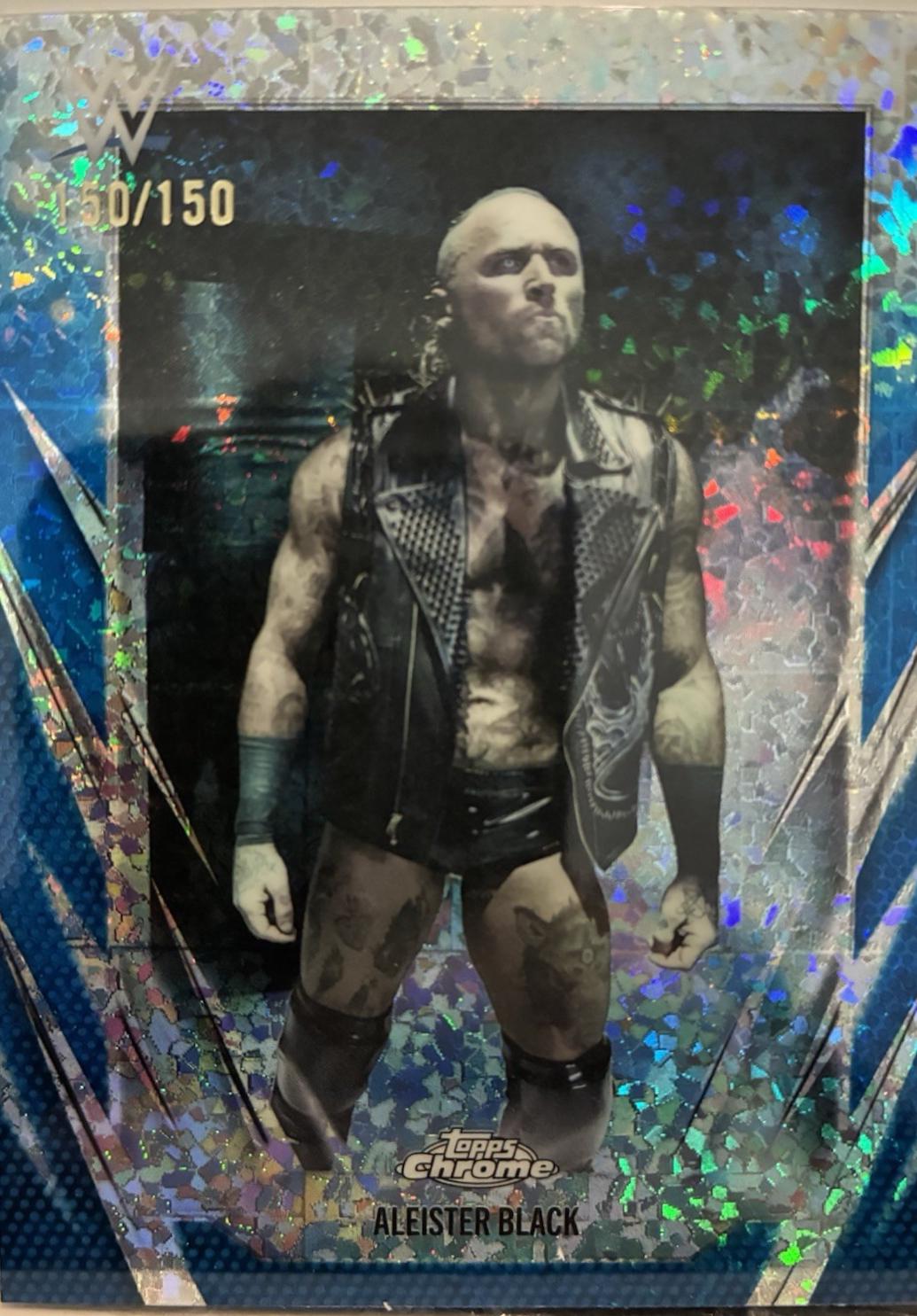 Aleister Black [Blue Mini Diamond Refractor] #28