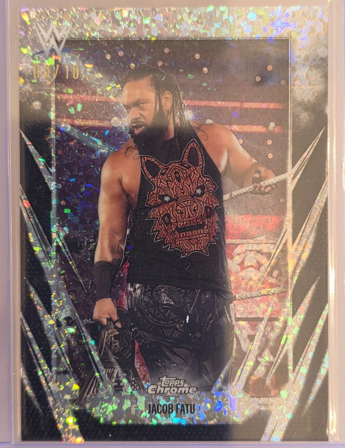Jacob Fatu [Black Mini Diamond Refractor] #55