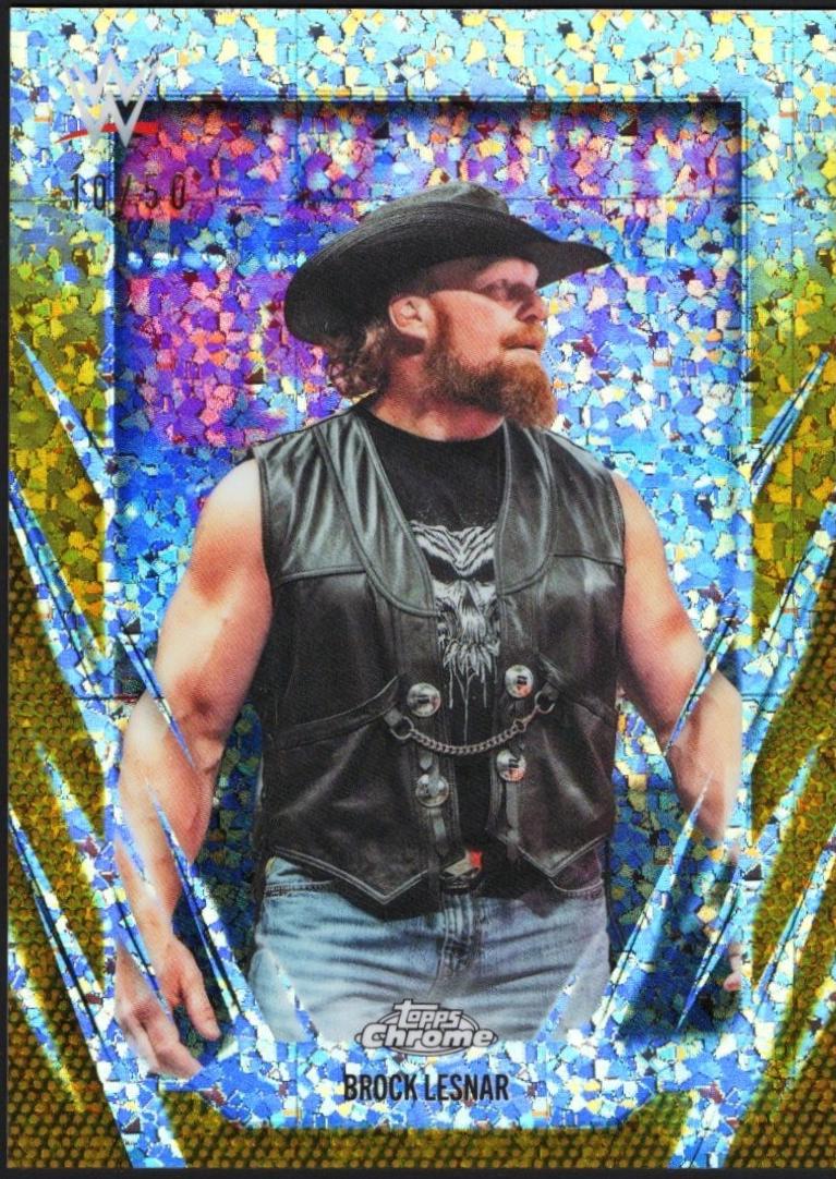 Brock Lesnar [Gold Mini Diamond Refractor] #168