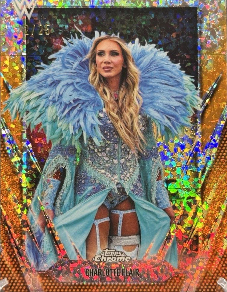 Charlotte Flair [Orange Mini Diamond Refractor] #89
