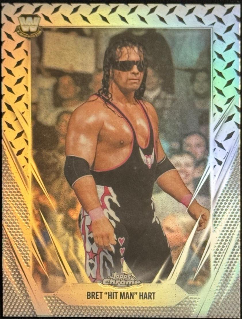 Bret Hit Man Hart [Diamond Plate Refractor] #30