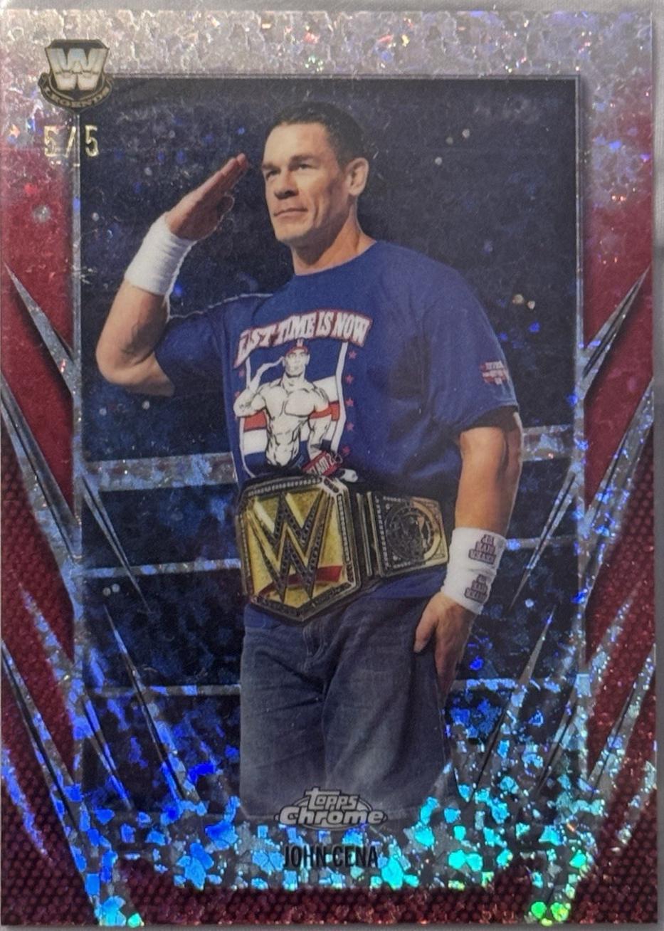 John Cena [Red Mini Diamond Refractor] #2