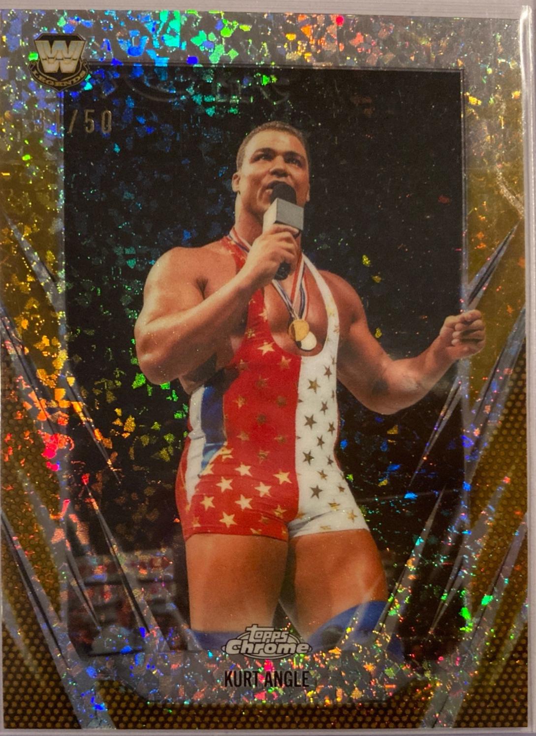 Kurt Angle [Gold Mini Diamond Refractor] #123