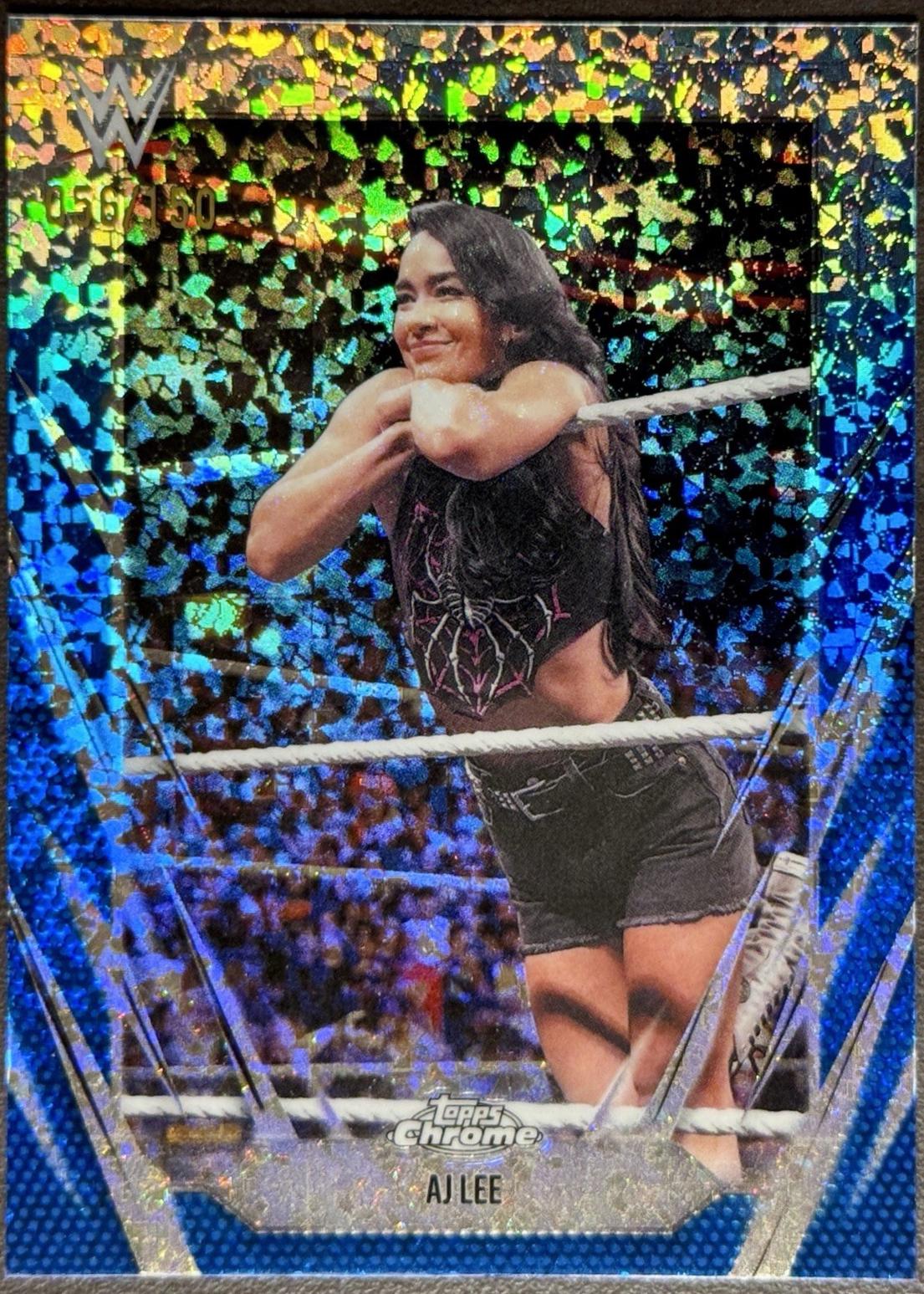 AJ Lee [Blue Mini Diamond Refractor] #105