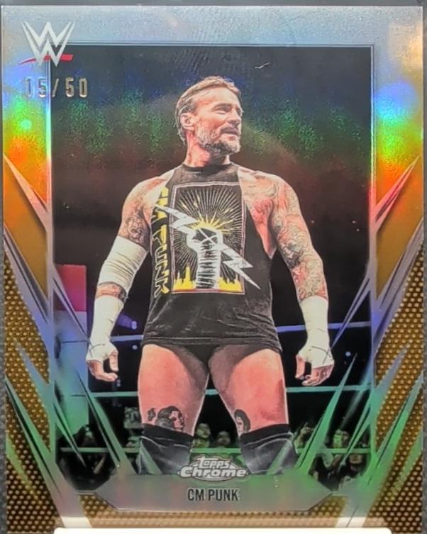 CM Punk [Gold Refractor] #49