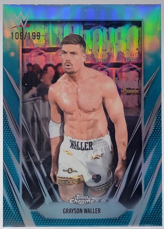 Grayson Waller [Aqua Refractor] #137