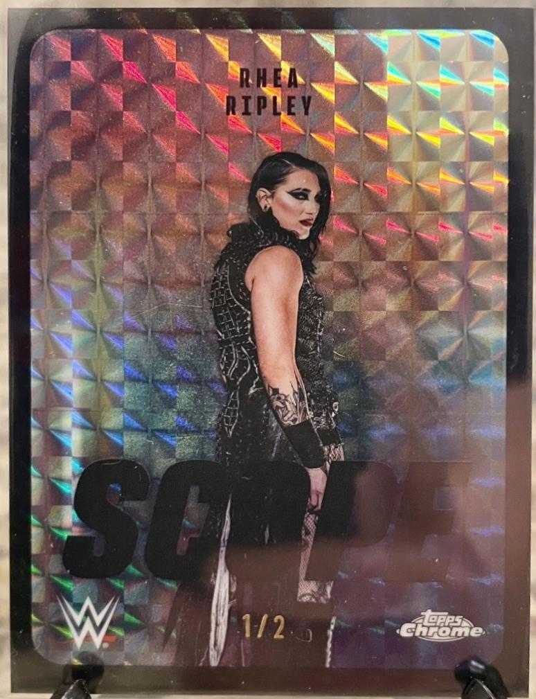 Rhea Ripley [Black Geometric Refractor] #SCO-3