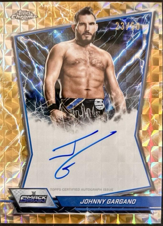 Johnny Gargano [Gold Geometric Refractor] #BBA-JOH