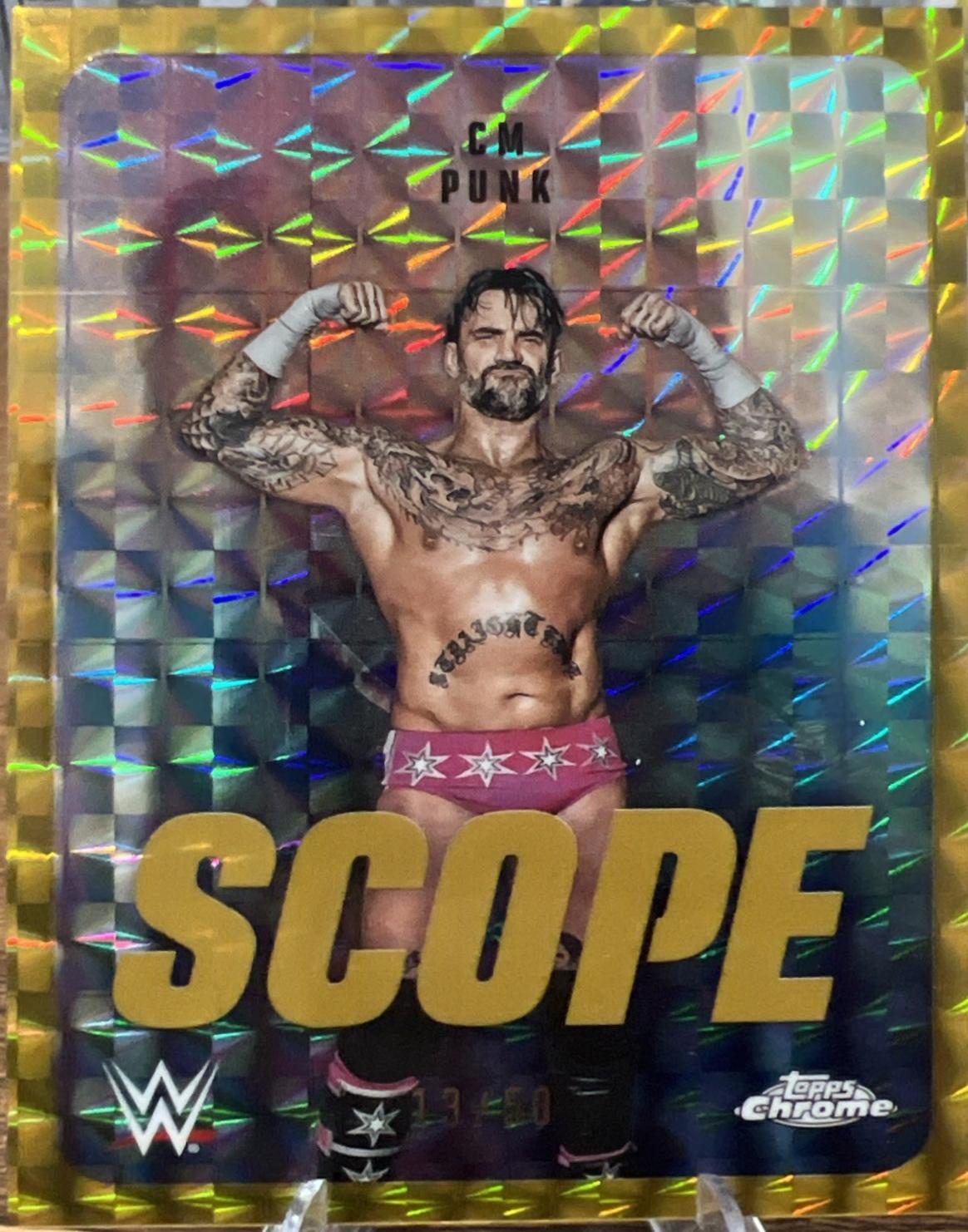 CM Punk [Gold Geometric Refractor] #SCO-40
