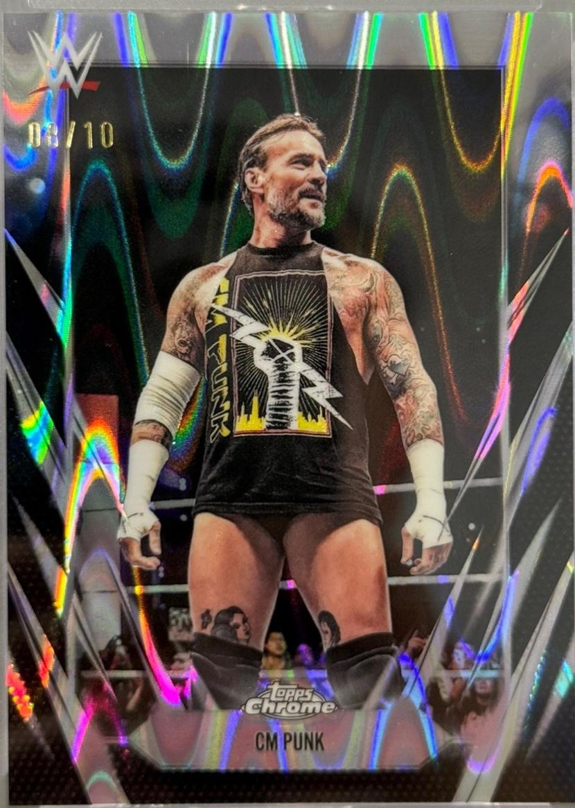 CM Punk [Black RayWave Refractor] #49