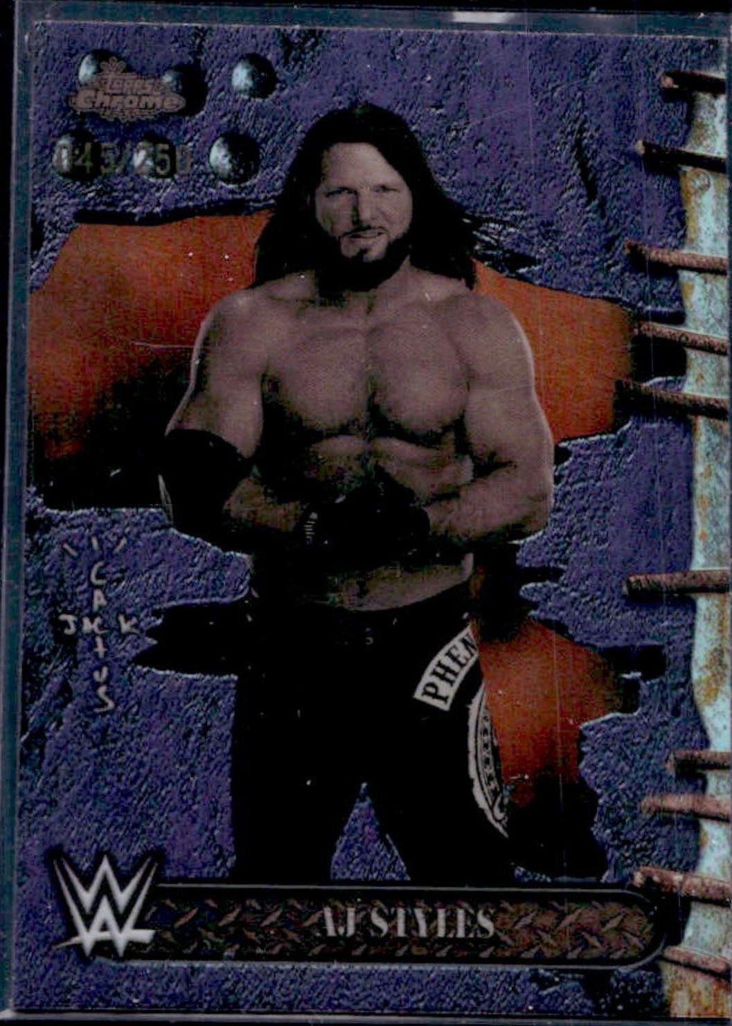 AJ Styles [Orange Refractor] #20
