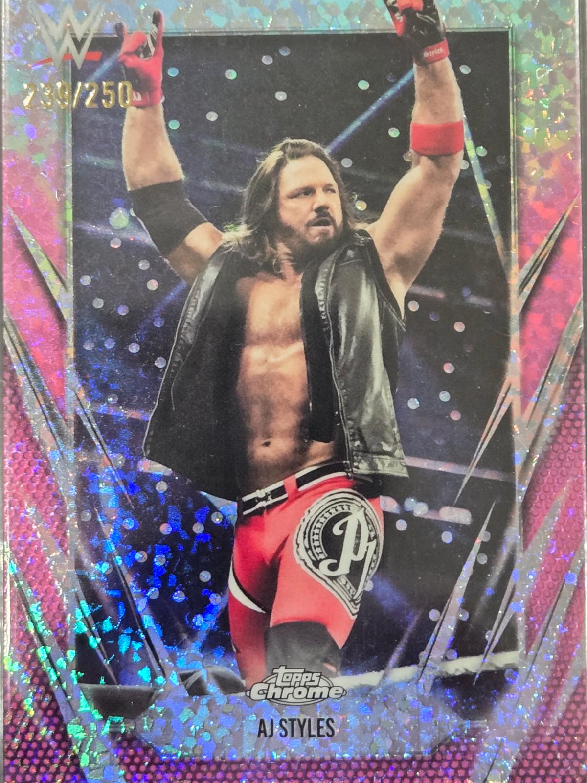 AJ Styles [Pink Mini Diamond Refractor] #47