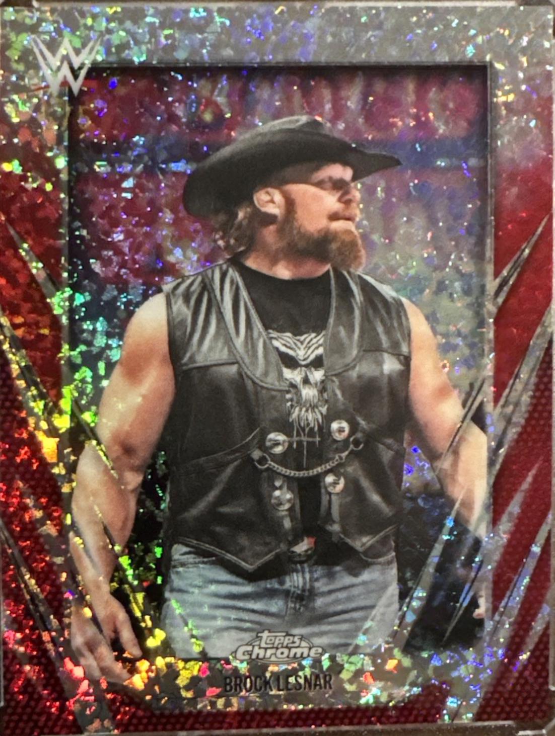 Brock Lesnar [Red Mini Diamond Refractor] #168