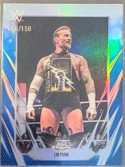 CM Punk [Blue Refractor] #49