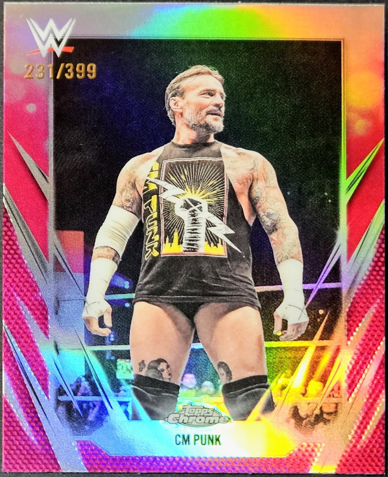CM Punk [Pink Refractor] #49
