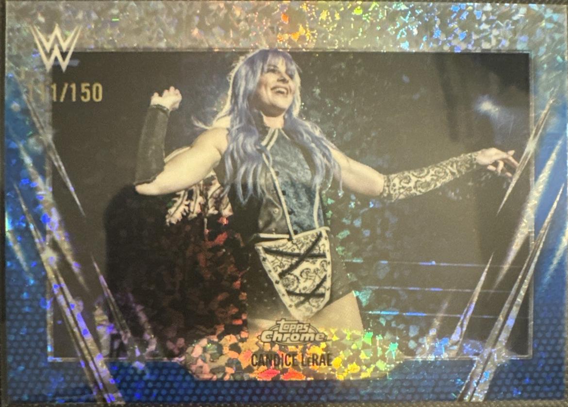 Candice LeRae [Blue Mini Diamond Refractor] #90