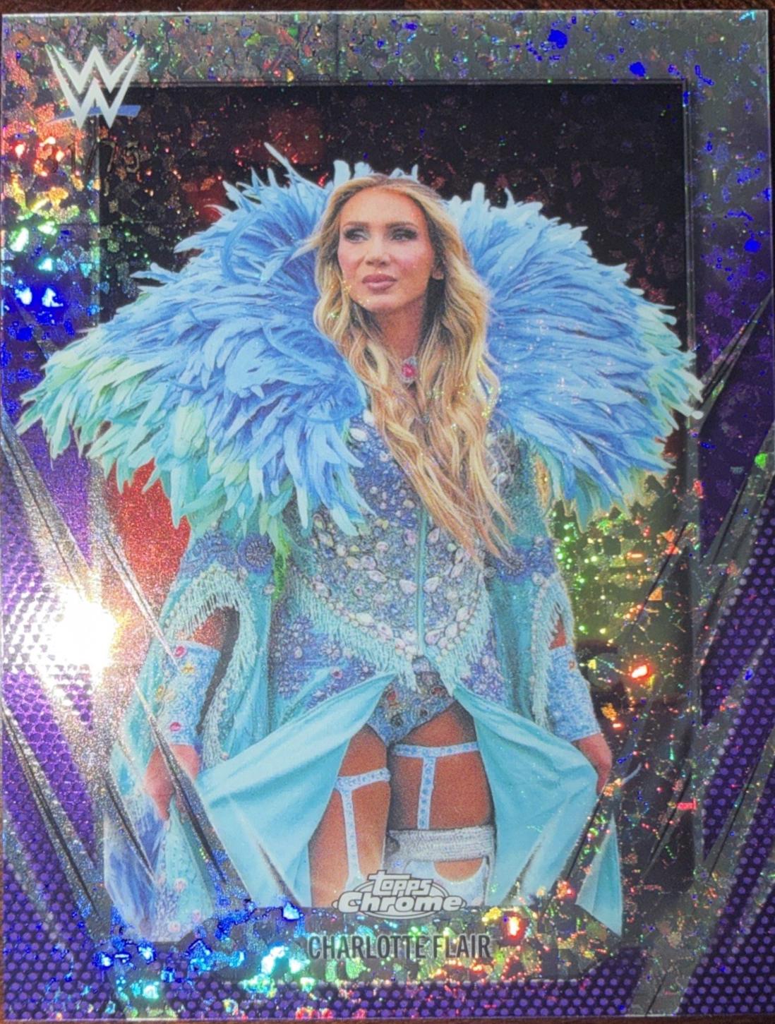 Charlotte Flair [Purple Mini Diamond Refractor] #89